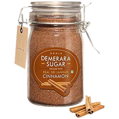 Sprig Demerara Cinnamon Sugar, 175 g Glass Jar-1.webp